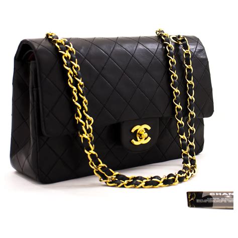 black shoulder bag chanel|black chanel bag price.